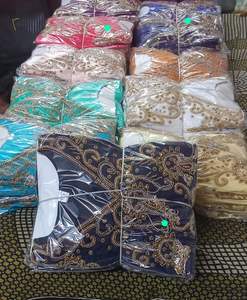 2022 Dubai Farasha Kaftan Beau Caftan Musulman Traditionnel Rouge avec Perles de Pierre Travail Manuel Design Marocain pour Adultes - Product Image 3