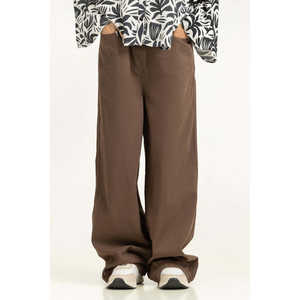 Pantalones Anchos de Cintura Alta para Mujer, Tela de Lona Transpirable y Teñida de Colores, WM-NDJ-SS25-007, Tallas XL y 3XL - Product Image 3