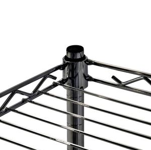 Estantería de almacenamiento de diseño único, estante de acero negro para hoteles, restaurante, cocina, sala de estar, venta al por mayor, hecho en la india, 2023 - Product Image 2