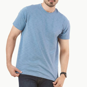 Personalizado al por mayor su logotipo de la marca 100% algodón en blanco de gran tamaño hombres camiseta lisa boxy Casual hombres camisetas - Product Image 5