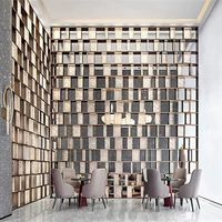 Écran personnalisé en acier inoxydable pour le hall de l'hôtel, cloison de Xiangyun, nouveau bureau de vente de style chinois
