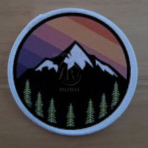 OEM High Quality Customized Sublimations Printed Patches <b>Round</b> Plastic PVC <b>Canvas</b> Fabric for Chest Decoration with Custom Logo - Product Image 6