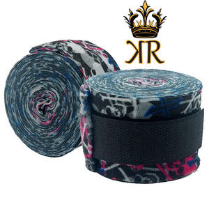 Bandages élastiques professionnels de style mexicain de boxe traités aux antimicrobiens pour la boxe Kickboxing - Product Image 5