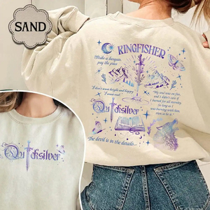 Mujer Retro Quicksilver Series Sudadera para Fan Fantasy Bookish Merch Bookish Sudadera de lana de manga larga Y2K Streetwear - Product Image 4