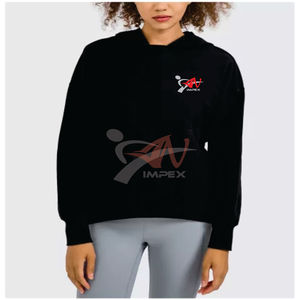 Sweat à capuche à logo imprimé personnalisé de haute qualité pour femmes avec capuche confortable - Product Image 4