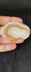 Cabochon d'agate jaune naturelle du Botswana forme lâche 5-8mm bijoux de pierres précieuses de guérison pour pendentif/collier fabriqué par UDGEMS - Product Image 6
