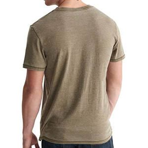 Camiseta de Manga Corta para Hombre, Cuello en V, 100% Algodón, Lisa, Personalizable y a la Moda - Product Image 2