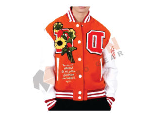 Blouson de baseball à logo brodé avec lettres pour hommes vintage et personnalisé Vestes Letterman Vestes universitaires en cuir personnalisées - Product Image 1