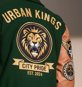 เสื้อแจ็กเก็ตผ้าฝ้ายสีเขียว | เสื้อแจ็กเก็ตคอปกตั้งของผู้ชายแบบพรีเมี่ยม - Product Image 4