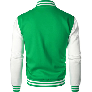 Customizable 2025 Men's High Street Style Letterman Baseball <b>Jacket</b> Stand Collar for College Daily Wear - Product Image 6