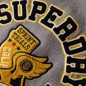 Pour les hommes tendance haute qualité vente chaude vêtements d'hiver chaud en plein air régulier léger vers le bas collège Baseball Varsity vestes - Product Image 3