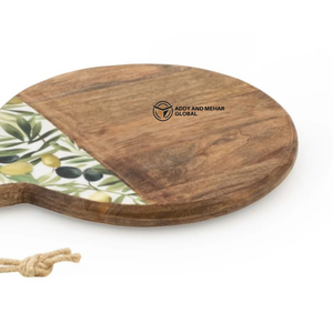 Tabla de Cortar y Servir de Madera Natural Premium con Acabado de Esmalte de Diseño - Product Image 4