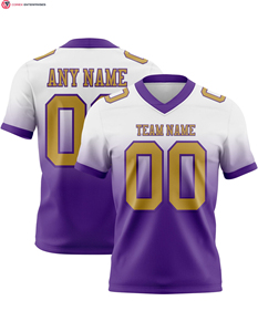 เสื้อฟุตบอลแฟชั่นผ้าเจอร์ซีย์สีขาวชมพูม่วงตาข่ายระบายอากาศแขนสั้นสีทึบปรับแต่งได้ตามต้องการ - Product Image 4