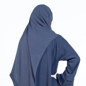 Abayas Musulmanas Modestas Personalizadas, Rectas y Naturales para Mujer, 100% Seda Chifón, Venta al por Mayor, Abaya Islámica 2026 - Product Image 6