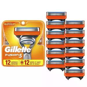 Gillette Fusion5 Razor Blade Recambios, 12 Cartuchos/Gillette Fusion5 Men's Shaving Set-Value Pack, - Product Image 1