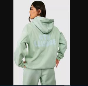 OEM personalizado 100% algodón polar pesado Sudadera con capucha y pantalones de chándal conjunto de mujeres de gran tamaño 3D Puff impreso hombres gota hombro sudaderas con capucha - Product Image 2