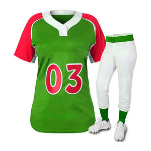 Top des tendances entièrement personnalisées Impression de logo Vêtements de baseball et de softball Ensembles d'uniformes respirants en couleurs unies en vente - Product Image 6