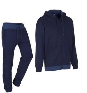 Survêtement pour hommes en coton respirant de haute qualité fabriqué au Pakistan Ensembles solides d'hiver actifs colorés avec bas de col à capuche - Product Image 1