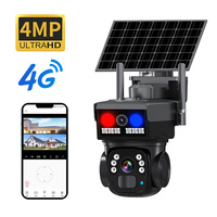 Cámara de Seguridad para Granjas Solares, Tarjeta SIM 4G, PTZ Inalámbrica, Larga Duración en Espera, Audio Bidireccional para Exteriores, Clasificación IP66, Almacenamiento en Tarjeta SD