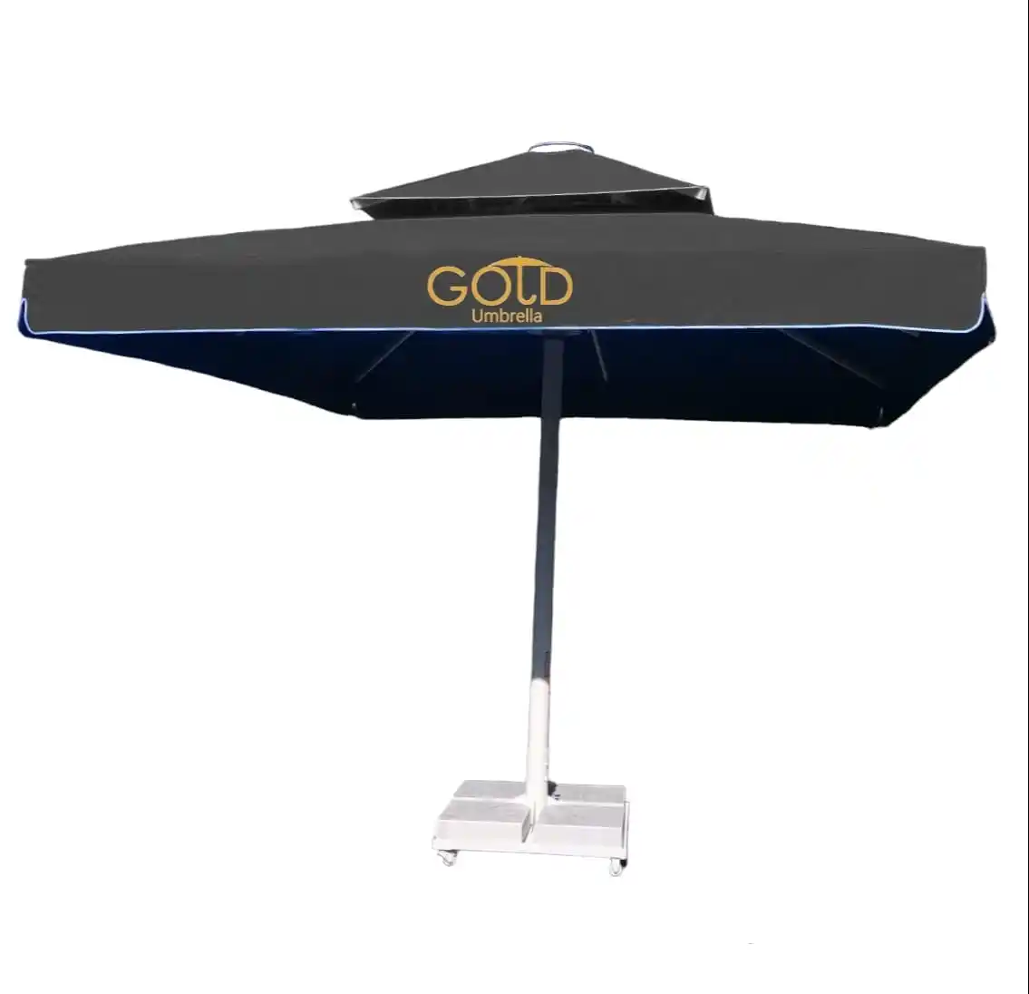 マニュアル傘ロゴプリントカフェとホテル傘屋外パラソル傘