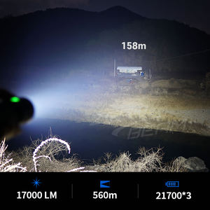 ZeroBeam F50 Professional 6-<b>LED</b> Aluminum Alloy Lantern Rechargeable 17000 Lumens 560m Range Ultra Wide Beam IPX8 <b>Flashlight</b> - Product Image 2