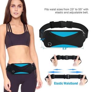 Riñonera Deportiva Ajustable, Ligera y Transpirable, Impermeable, de Poliéster/Nailon, con Bolsillo con Cremallera, Profesional - Product Image 6