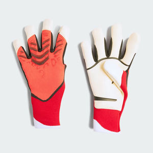 Professional Soccer Goalkeeper <b>Gloves</b> for Football Breathable <b>Gloves</b> <b>Red</b> Pink Colour Unisex Customized Logo Finger Packing - Product Image 1