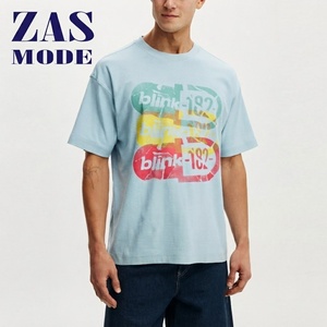 Nouveauté T-shirt décontracté surdimensionné en coton uni à manches courtes pour hommes grandes tailles - Product Image 1