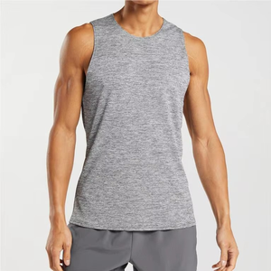 เสื้อแขนกุดผ้าฝ้าย100% สำหรับใส่เล่นกีฬาเสื้อกล้ามผู้ชายเสื้อออกกำลังกายระบายอากาศได้ดี - Product Image 4