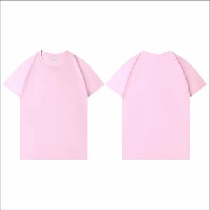 Camisetas de manga corta de algodón 100% de verano para parejas, camisetas informales de algodón sólido con cuello redondo, camisetas holgadas suaves - Product Image 5