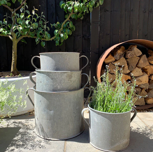 Jardinière de jardin galvanisée de ferme moderne Pots de fleurs et jardinières décoratifs en fer Petites et grandes fournitures de conception économiques - Product Image 6