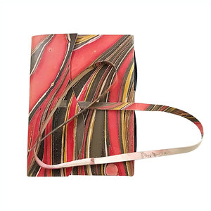 Antique imprimé en cuir véritable A5 planificateur Designer ceinture serrure Journal Journal couverture rigide A3 cahier papier rechargeable écriture - Product Image 6