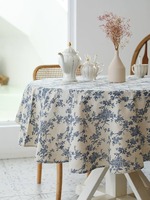 Nappe élégante classique imprimée en lin naturel personnalisable, faite à la main, qualité supérieure, pour salle à manger, mariages, fêtes TARUNA TEX