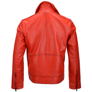 Veste en cuir enduit de qualité supérieure, unisexe, nouveau design tendance, logo sur le devant, automne, écologique, imperméable, respirante - Product Image 3
