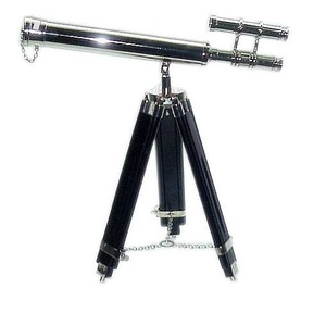 Jumelles en laiton antique de bonne qualité décoration étui en cuir télescope décor maison avec jumelles Vintage Marine victorienne - Product Image 1