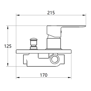 Rubinetto da bagno e doccia cromato a leva singola con deviatore a 4 vie e serie Pop per l'installazione del sistema di illuminazione integrato - Product Image 4