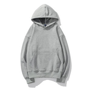 Vente en gros de sweats à capuche de haute qualité sweat à capuche épais unisexe couleur unie hommes et femmes poids lourd 2 pièces jogging - Product Image 4