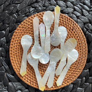 Ensemble de cuillères en nacre faites à la main de qualité supérieure pour restaurant de mariage et hôtel miroir polonais pour caviar et desserts - Product Image 6