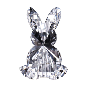 Diamantes sueltos sintéticos con forma de conejo de 0,5 CT a 3CT creados en laboratorio DEF VVS/VS1 HPHT CVD IGI/GIA, diamantes cultivados en laboratorio certificados - Product Image 1