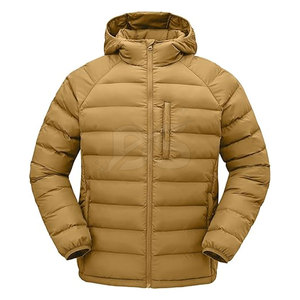 Veste matelassée pour homme confortable pour une utilisation en extérieur Logo avant à capuche Écologique Respirante Légère Haute qualité Mode d'hiver - Product Image 1