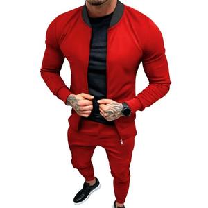 2025 nuevo chándal deportivo con cremallera para exteriores para hombre, conjunto deportivo de secado rápido a la moda con capucha y joggers, [logotipo personalizado disponible] - Product Image 5