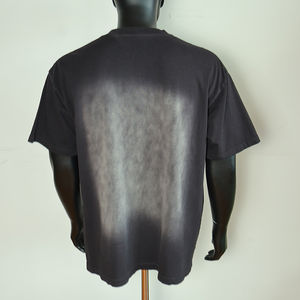 เสื้อยืดคัสตอม 180gsm 200gsm แบบยูนิเซ็กซ์ ขายส่ง เสื้อยืดโอเวอร์ไซส์ ผ้าหนา ล้างสีแบบแอซิดวอช ซันเฟดวอช สไตล์วินเทจ - Product Image 4