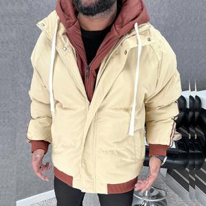 Style chaud Vintage Double couche doudounes hommes vers le bas bulle veste chaud à capuche imperméable matelassé hivers vestes pour hommes - Product Image 3