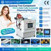 Machine de distribution et de scellement de colle à deux composants CNC 3 axes de bureau miniature avec dosage automatique, mélange et contrôle programmable