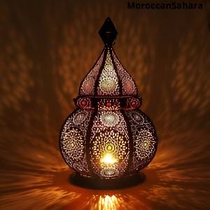 Precio bajo Linterna marroquí Fiesta de bodas Hierro y vidrio Vela de oro Linterna Venta al por mayor Ramadán Linterna Fabricante indio 2024 - Product Image 4