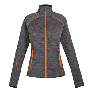 Chaqueta de Mujer con Cierre, Forro Polar, Ajustada, para Otoño, Nueva Llegada, Transpirable, Tejido de Lino, Cuello Alto - Product Image 3