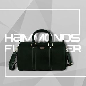 Hammonds Flycatcher Brown 18 "Bolsa de lona de cuero 10L Equipaje de vuelo de cabina de viaje para hombres y mujeres con cierre de cremallera - Product Image 3