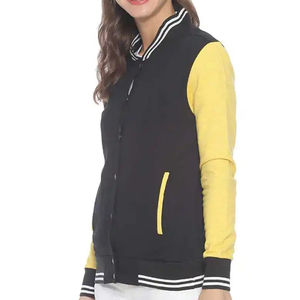 Nouveauté Veste en cuir respirante pour femmes, veste de style universitaire OEM avec poids lourd et couleurs personnalisées pour l'hiver - Product Image 3