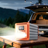 Station d'alimentation portable 500Wh, générateur solaire portable avec batterie LiFePO4, station d'alimentation solaire pour le camping, les voyages en camping-car