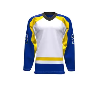 Maillot de hockey d'équipe imprimé par sublimation personnalisée en gros maillot de hockey sur glace vierge le plus vendu - Product Image 6